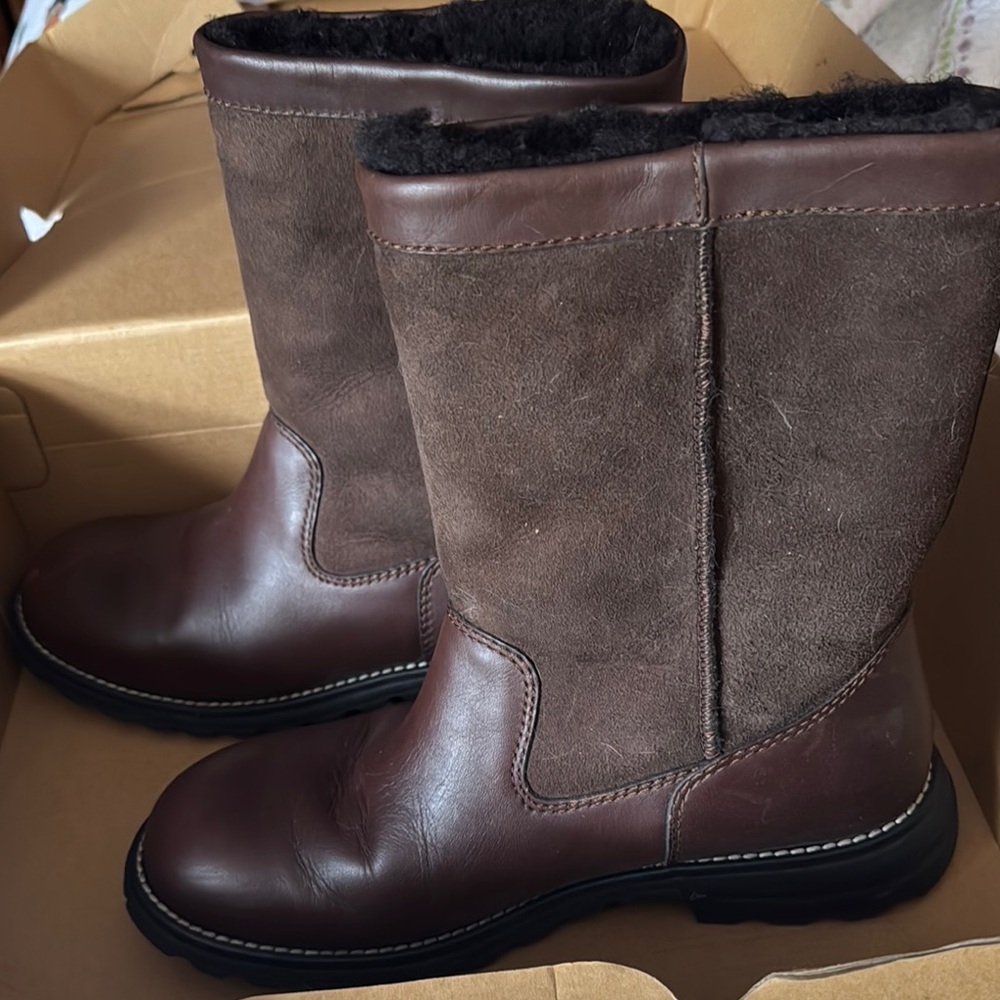 UGG Brown Leather Boots